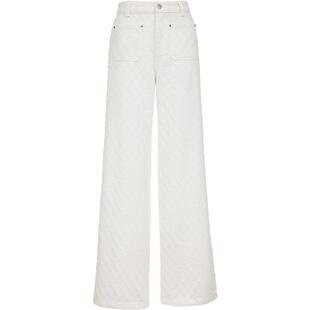 Vero Moda牛仔裤2026春季新款纯棉钩花纯色小香风直筒裤优雅时髦