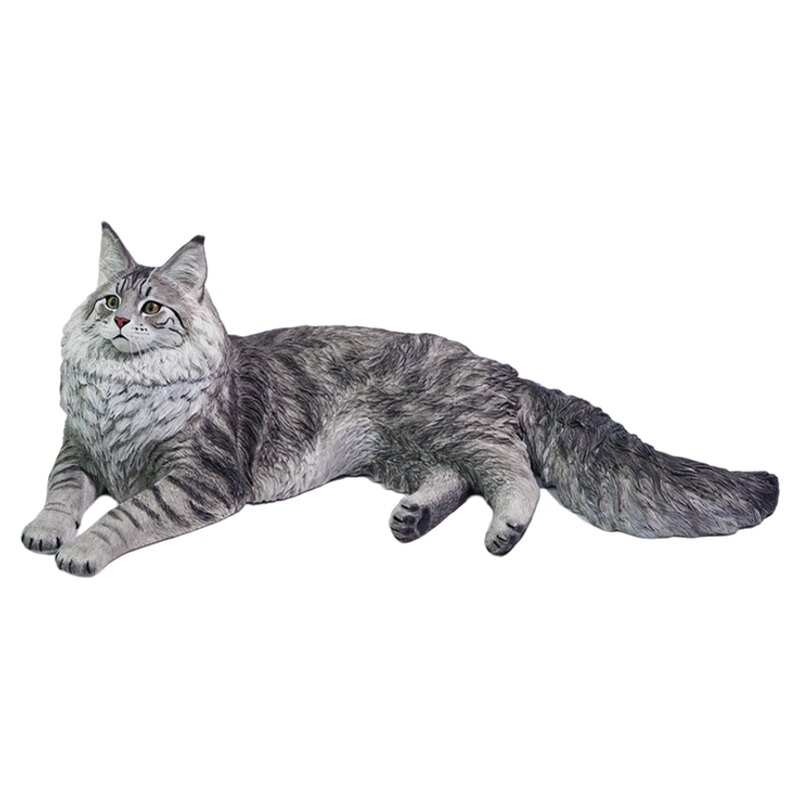 缅因猫模型摆件手办玩具工艺品