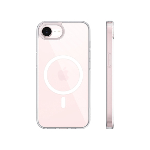 EC适用iphone17e磁吸手机壳超薄透明苹果17e保护壳Magsafe全包防摔16e高级感晶透软边硬壳17光学透明硅胶简约