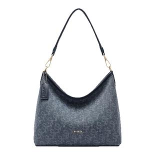 星期六托特包包女式2026新款老花单肩斜挎包通勤大容量hobo腋下包