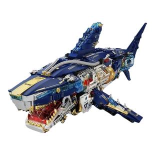 机械大鲨鱼拼装积木2026新款鲸鱼高难度大型玩具模型男孩新年礼物