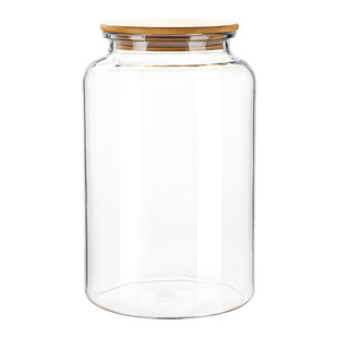 大口径带盖密封罐透明塑料罐鱼胶包装瓶送贴纸滋补药材储物罐加厚