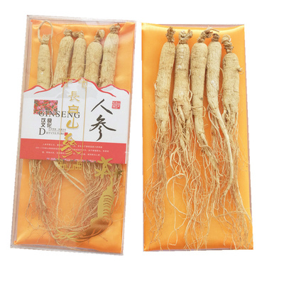 东北人参泡酒全须野生50克白参