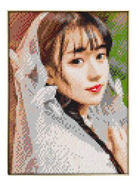 生日礼物diy定制真人图钉钻石画