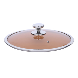 加厚钢化玻璃锅盖炒菜炒锅盖子32cm家用透明电锅汤锅单独锅盖圆形