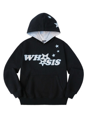 WHOOSIS（不知其名）碎花拼布贴布绣连帽卫衣春季百搭校园男女潮