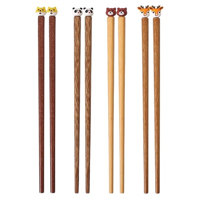 儿童筷子无漆木家用一人分餐木筷