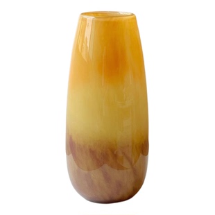 花瓶尤加利果专用复古风琉璃客厅插干花简约玻璃高级感水养鲜花