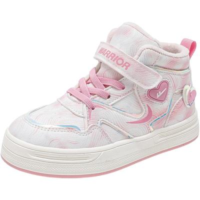 回力女童二棉鞋加绒高帮运动鞋2025冬季新款女宝高帮板鞋保暖冬鞋