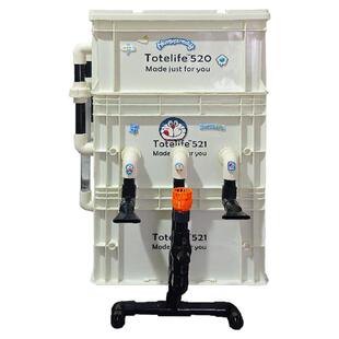 周转箱侧滤下沉式内置水泵周转箱过滤溪流滴流盒鱼缸龟循环过滤箱