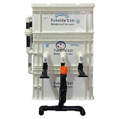 下沉式周转箱侧滤内置水泵过滤箱