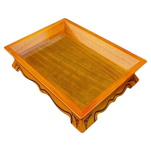 蒙古餐具木烤全羊托盘羊腿羊排手把羊肉盘子蒙餐烫花复古加厚木盘