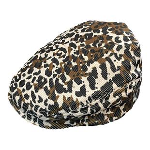 美式复古豹纹儿童前进帽春夏季男女童薄款时尚宝宝鸭舌贝雷帽子潮