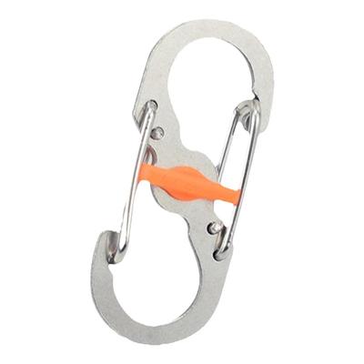 户外不锈钢带锁8字扣防锈防盗丢