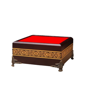 正方形印章玉玺木托水晶玉石头摆件底托工艺品葫芦手把件木质底座