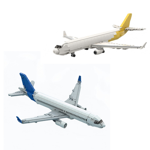 国产MOC匈牙利航空货运空客A330f模型A320 NEO航空飞机拼装积木男