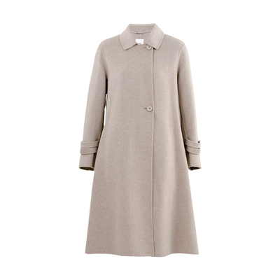 HONRN/红人双面桑蚕丝羊毛呢大衣