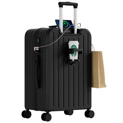 静音万向轮行李箱多功能pc材质