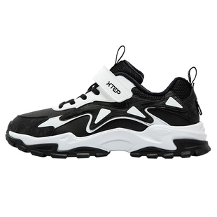 特步童鞋秋冬新款中大童鞋男童女童保暖加棉休闲鞋儿童运动二棉鞋