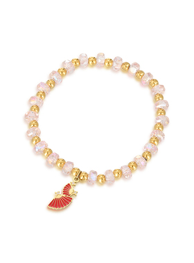 旭平新中式扇子多巴胺弹力绳手串