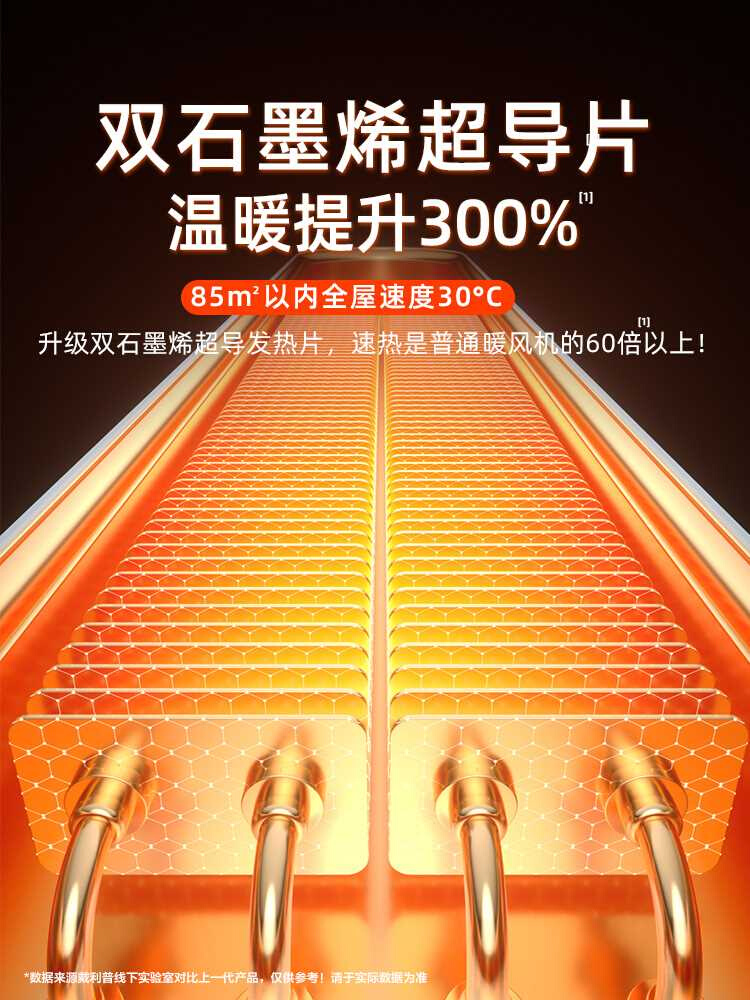 取暖器家用节能省电立式暖风机烤火炉卧室电暖气2022新款石墨烯取