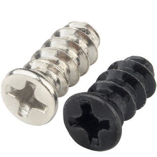 镀镍/铁黑机箱风扇十字平头平尾自攻螺丝KB沉头平尾小头自攻钉M5