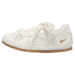 回力芭蕾德训鞋女新款运动鞋复古小白鞋圆头黄色多巴胺泡芙鞋板鞋