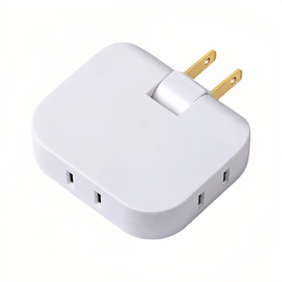 超薄转换插座多功能180度旋转沙发后缝隙一转三扁平插头扩展器