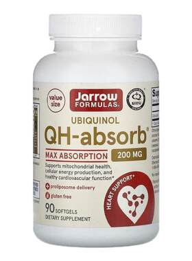 杰诺Jarrow泛醇QH-Absorb辅酶Q10心血管心肌健康保护