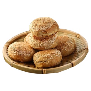 老北京烧饼芝麻酱烧饼盐酥椒盐油酥芝麻烧饼夹肉早餐即食火锅商用