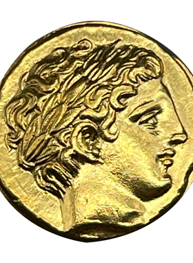 古希腊饰品复刻古币锁骨链狮子座