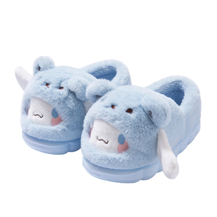 玉桂狗包跟棉拖鞋女冬季新款居家保暖可爱三丽鸥加绒女士棉鞋外穿