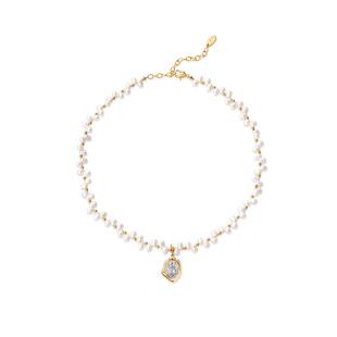 AmberLollipop珍珠项链女十二星座锁骨链轻奢小众颈链生日礼物