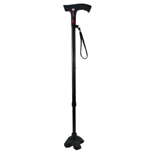 多功能智能拐杖棍盲人老人防滑4GPS定位器跟收音机手电筒带灯照明