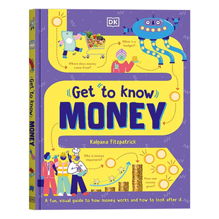 DK少儿百科 金融经济理财 进口英文原版 Get To Know Money 儿童理财知识图解百科 全彩精装科普读物 了解金钱如何运作 7-9岁