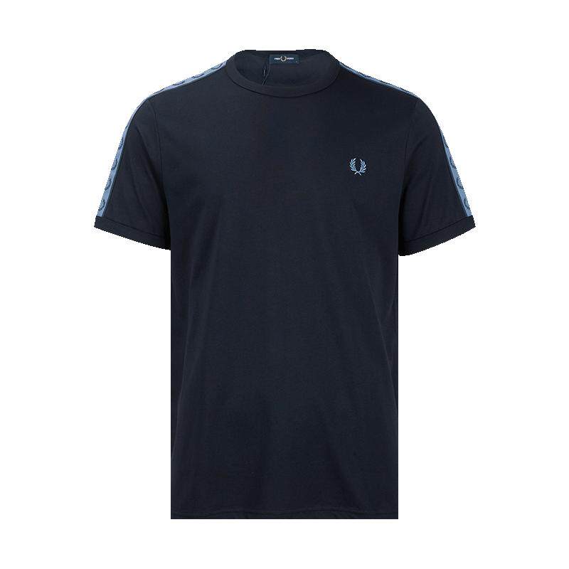 FREDPERRY织带全棉短袖T恤男士