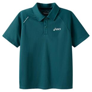 亚瑟士童装儿童速干衣女童夏季吸湿POLO领舒适针织运动短袖T恤男