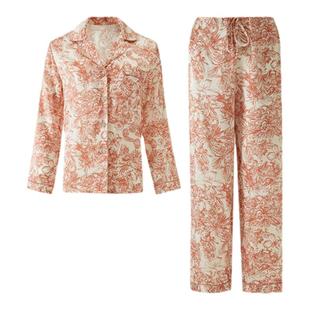 万事利真丝睡衣女100%桑蚕丝家居服丝绸女士睡衣套装银河秘境