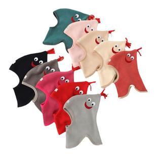 宝宝帽子秋冬季婴儿套头帽男宝女宝护耳帽围脖一体帽儿童公鸡帽潮