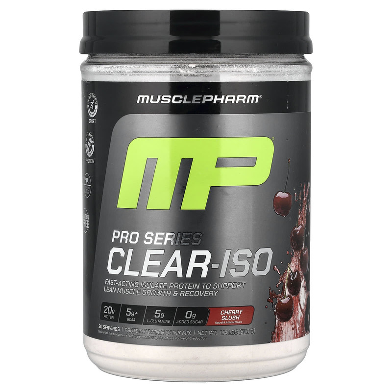 MP,Pro Series Clear-ISO,蛋白质混合饮品粉,樱桃冰沙味,1.14
