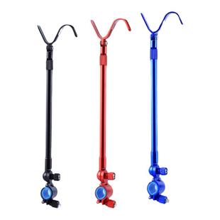 通用炮台后挂支架S型鱼竿支架配件天线铝合金架竿支架钓鱼竿挂