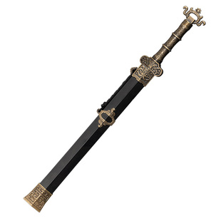 古兵器汉剑金属迷你武器小刀剑防身短剑古风手办道具剑摆件未开刃
