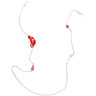 贝母雪花k金可爱个性防掉绳眼镜