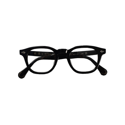 目奈复古意大利板材AR方框眼镜架