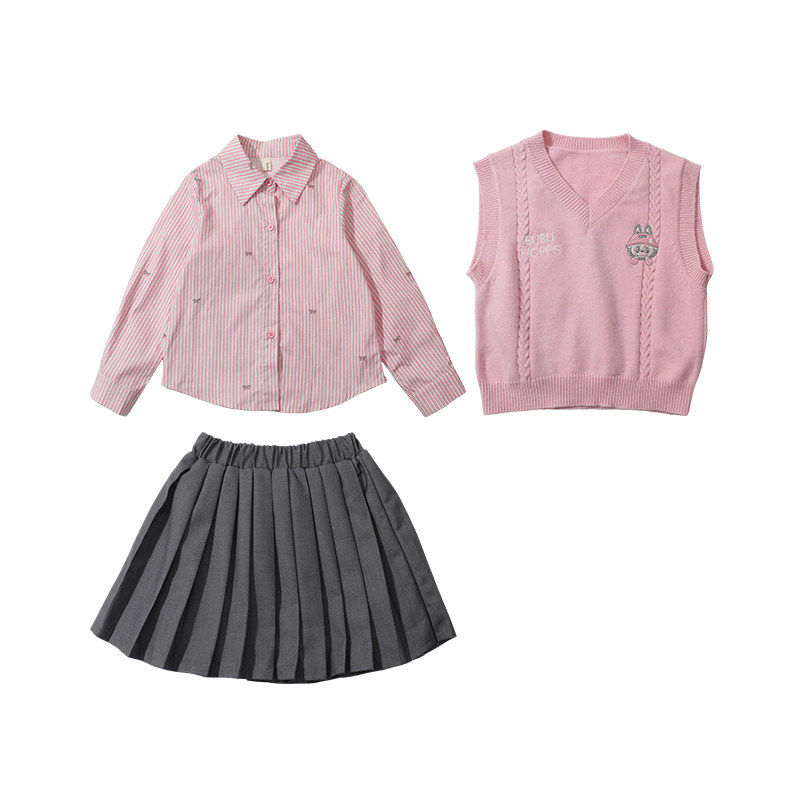 女童园服校服学院演出兔子警官jk衬衫宝宝马甲衬衫裙子朱迪三件套