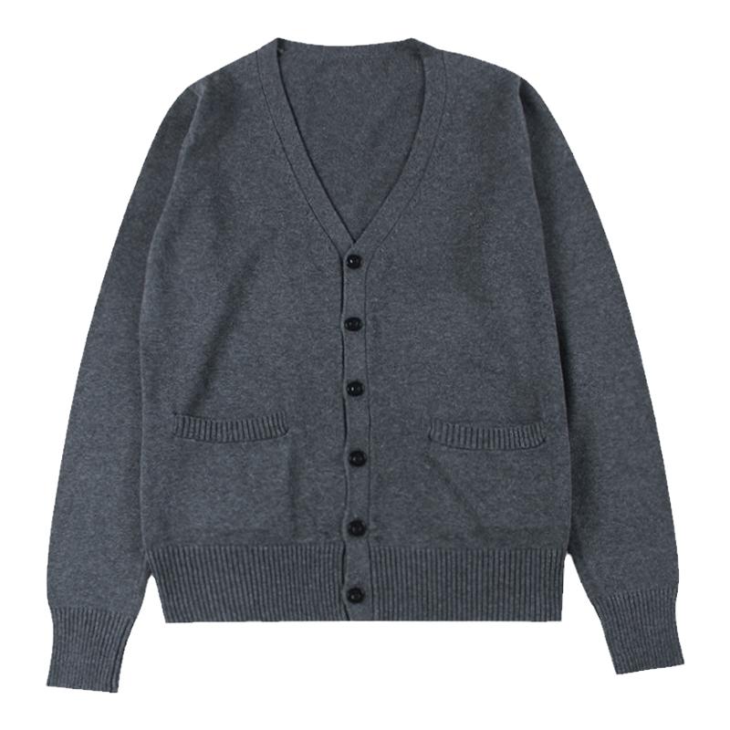 单层毛衣针织开衫工作服学生冬季学院风奶茶护士服毛衣美容服工服
