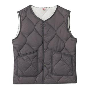 羽绒棉马甲男秋冬加绒加厚保暖坎肩背心中青年羊羔绒内胆棉袄马夹