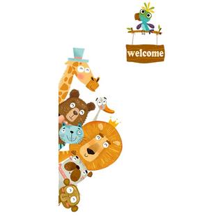 门贴纸儿童房墙面装饰贴画卧室幼儿园背景墙壁纸遮丑墙纸卡通墙贴