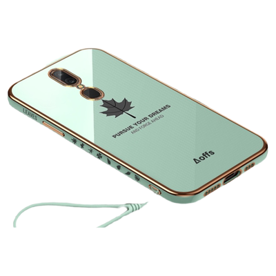 适用oppoA9X硅胶防摔壳送钢化膜