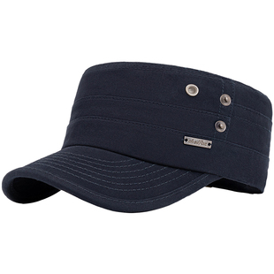 老人帽子男款鸭舌帽2025新款平顶帽老年人男士四季通用洋气老头帽